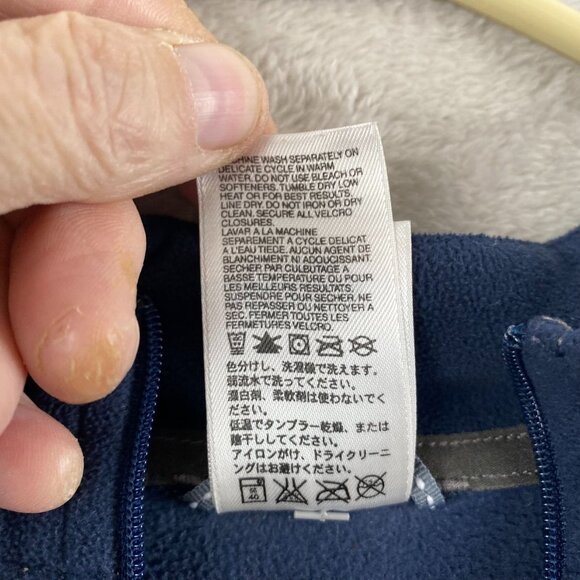 The North Face Mens Half-Zip Fleece Pullover M Blue/Gray - Picture 6 of 7